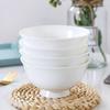 Remec Pure White Bone China 4.5-inch Rice Bowl Set (4-pack)