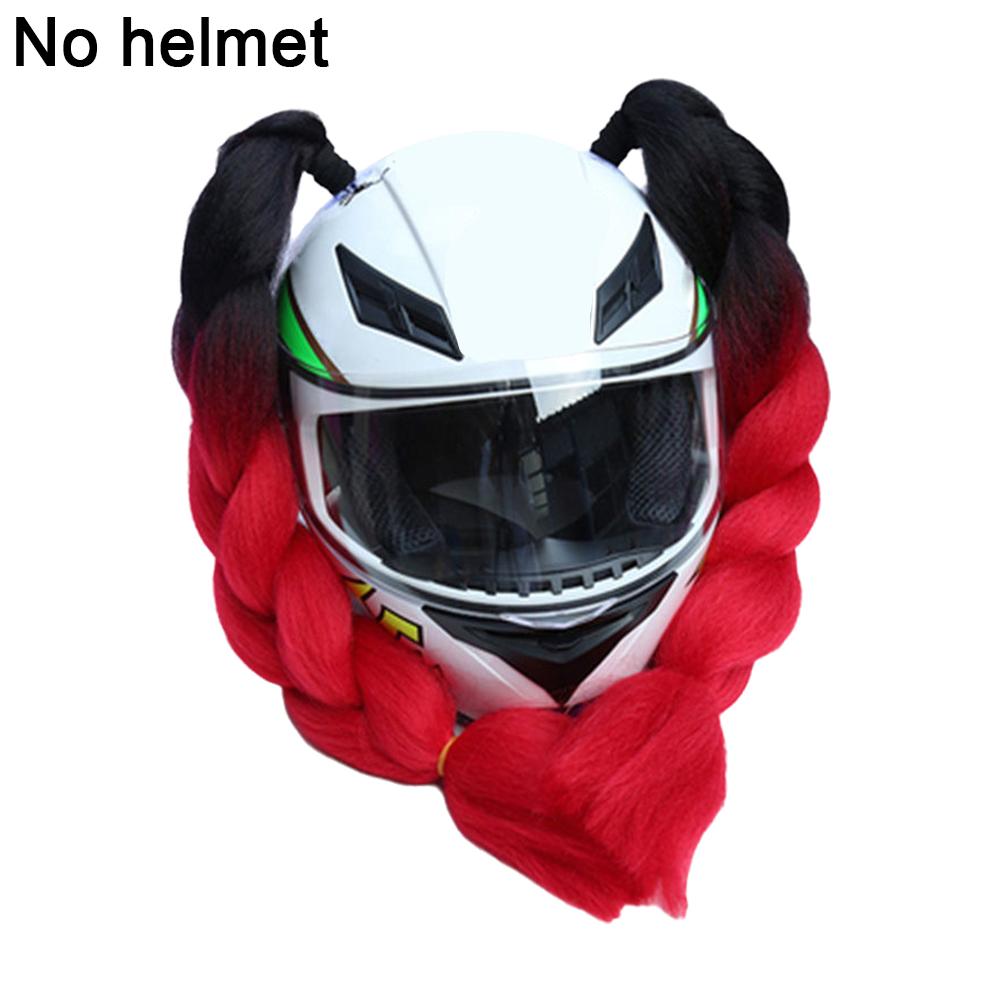 Universal Helmet Decoration Braids Motorcycle Helmet Thick Braid Dreadlocks Ponytail Braid Fashion Helmets Punk Style Hair Decor