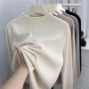 Women's Half Turtleneck Knitted Base Shirt Soft Skin-Friendly Pullover Sweater Autumn Winter Solid Color Stretch Knit Top