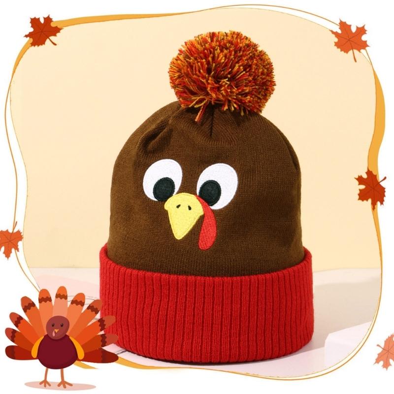 Bestickte Truthahn Thanksgiving Truthahn Mützen Perfekt für Feiertagspartys