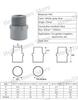 2pcs PVC 1/2" 3/4" 1" 1.5" Thread Connector 20/25/32/40/50 Mm PVC Water Pipe Adapter Garden Irrigation Tube Fittings