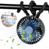 Mini Portable Fan , USB Rechargeable or Battery Operated Handheld Personal Portable Fan, Flexible Tripod Baby Stroller Fan 3 Speed Clip On Fan for Car