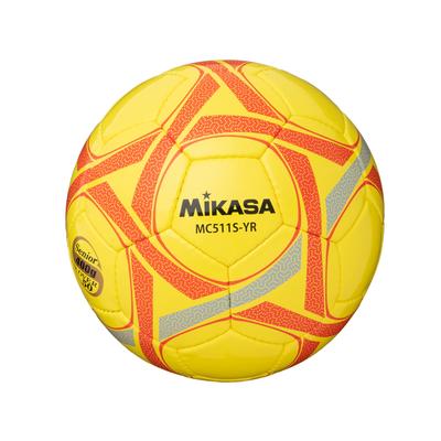 MIKASA (MIKASA) Fotbalový míč Tréninkový Velikost 5, Cca. 400g, Žlutá/Červená, Ručně šitý míč, MC511S-YR, Doporučený tlak 0.6
