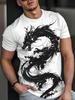 Orientalsk Stil 3D Japansk Samurajkatt Tryck Sport Snabbtorkande Andningsbar Herr T-shirt Utomhus Gata Anime Harajuku Kortärmad