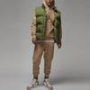 Jordan Essentials Logo Print Hoodie Long Sleeve Sweatshirt Men Tops Khaki FD7546-200