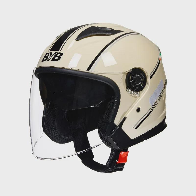 Class A 3C Certified Anti-Fog Motorcycle Helmet - Four Seasons, Double Lens, Universal Fit