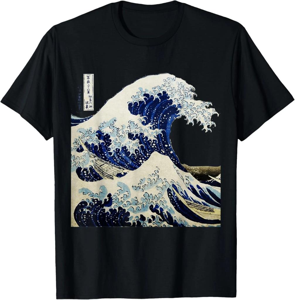 Kanagawa Japonský Tričko Velká vlna