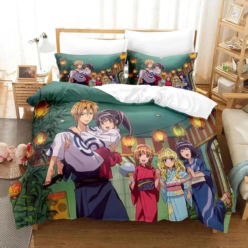 Anime Kaichou Wa Maid-sama Usui Takumi Misaki Bedding Set Boys Girls Twin Queen Size Duvet Cover Pillowcase Bed Kids Adult