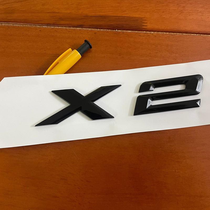 Adesivo Emblema Posteriore Compatibile per Serie X BMW: Scritta Posteriore Nera X1-X7
