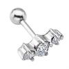 1 Stück Chirurgenstahl Klarer Zirkonia Stein Tragus Knorpel Ohrstecker Ohrring Piercing KTJ