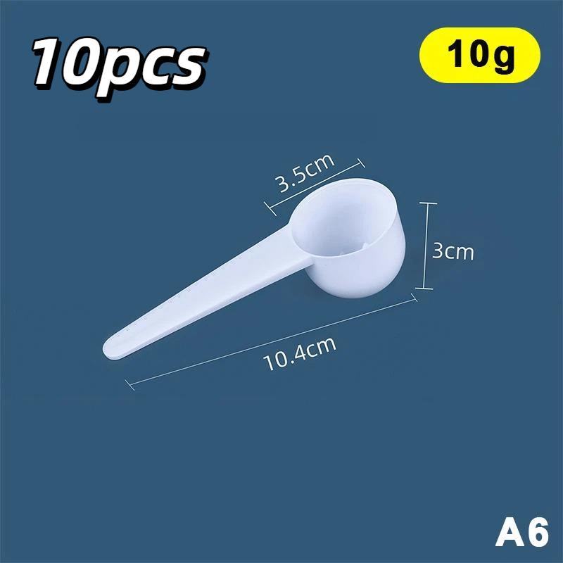 10Pcs Plastic Measuring Spoons Scoop For Child Milk Powder/Coffee/Protein Multifunctional Home Kitchen Accessory