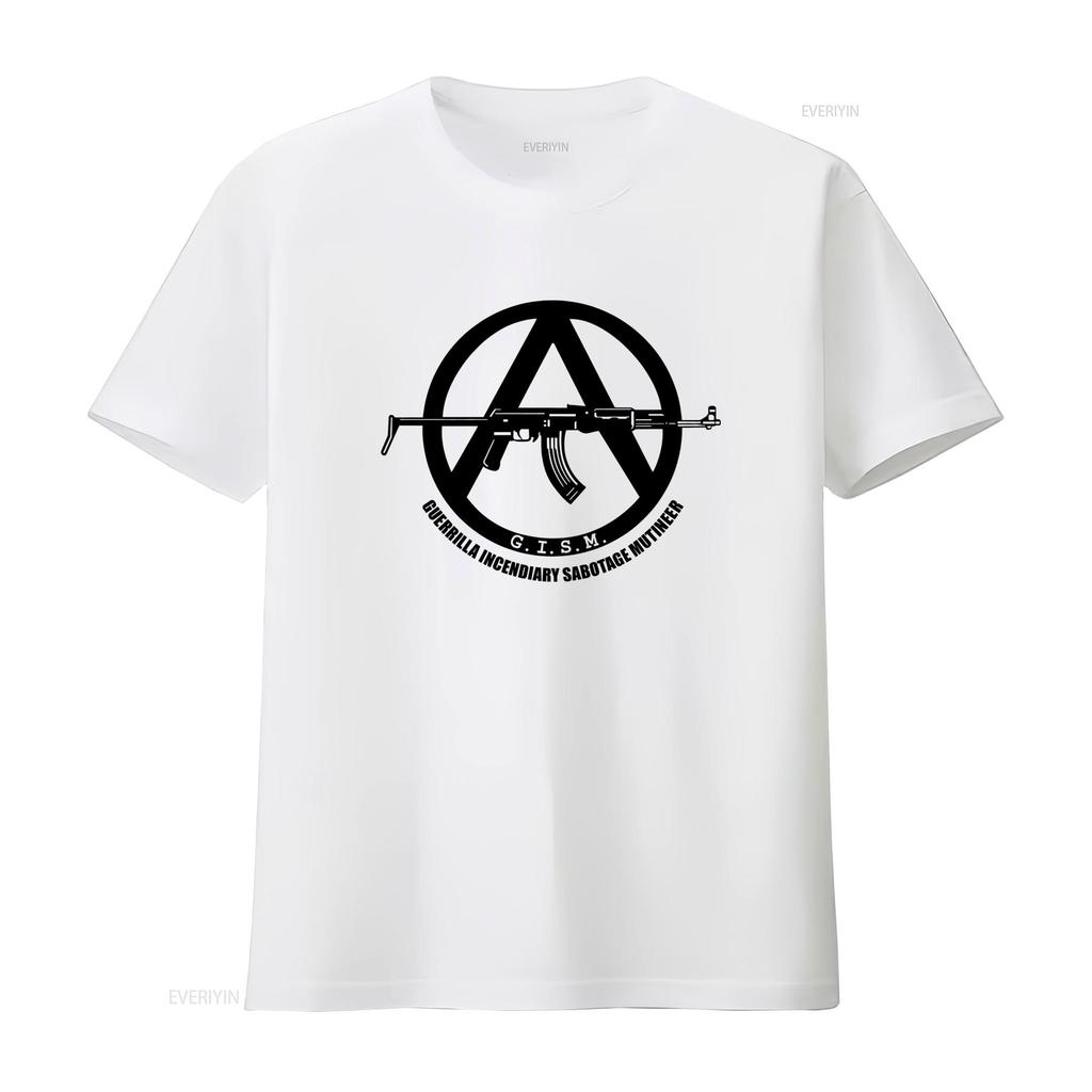 GISM Guerrilla Mutineer Thrash Hardcore Punk Rock Band T Shirt vintage Lavé graphique Étiré homme Unisexe streetwear