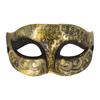 Carnival Mask Gold Aged 17X8Cm