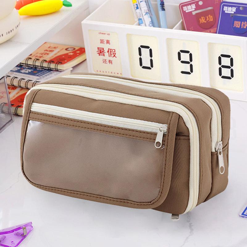 Capybara Pencil Case Large Capacity Multi-Layer Cute Stationery Bag for School Girls Kids Pen Pouch Organizer