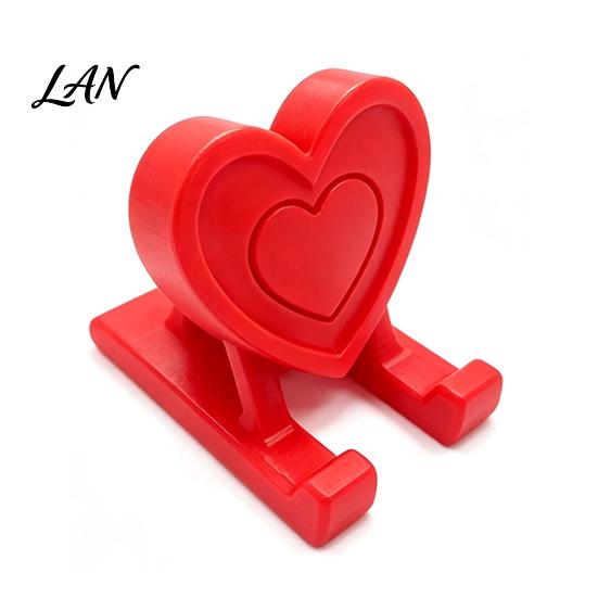 Mobile Phone Holder 3D Printed Heart Holder, Love Shape Stand Stand, Cell Tablet Desk Mount, Valentine's Day Gift Durable