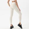 New ribbed nude belly yoga pants women's high waist peach hip lift sports fitness leggings