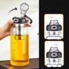 800/2500ml Große Glas-Wasserflasche mit Verschlussdeckel und Direkttrinköffnung Wiederverwendbare Sport-Wasserflasche für Fitnessstudio, Zuhause, Outdoor