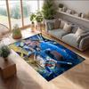 Erling Haaland Bedrukte Flanellen Vloerkleed Antislip Zacht Polyester Vloerkleed Binnen Decoratie Mat voor Slaapkamer Woonkamer Bank