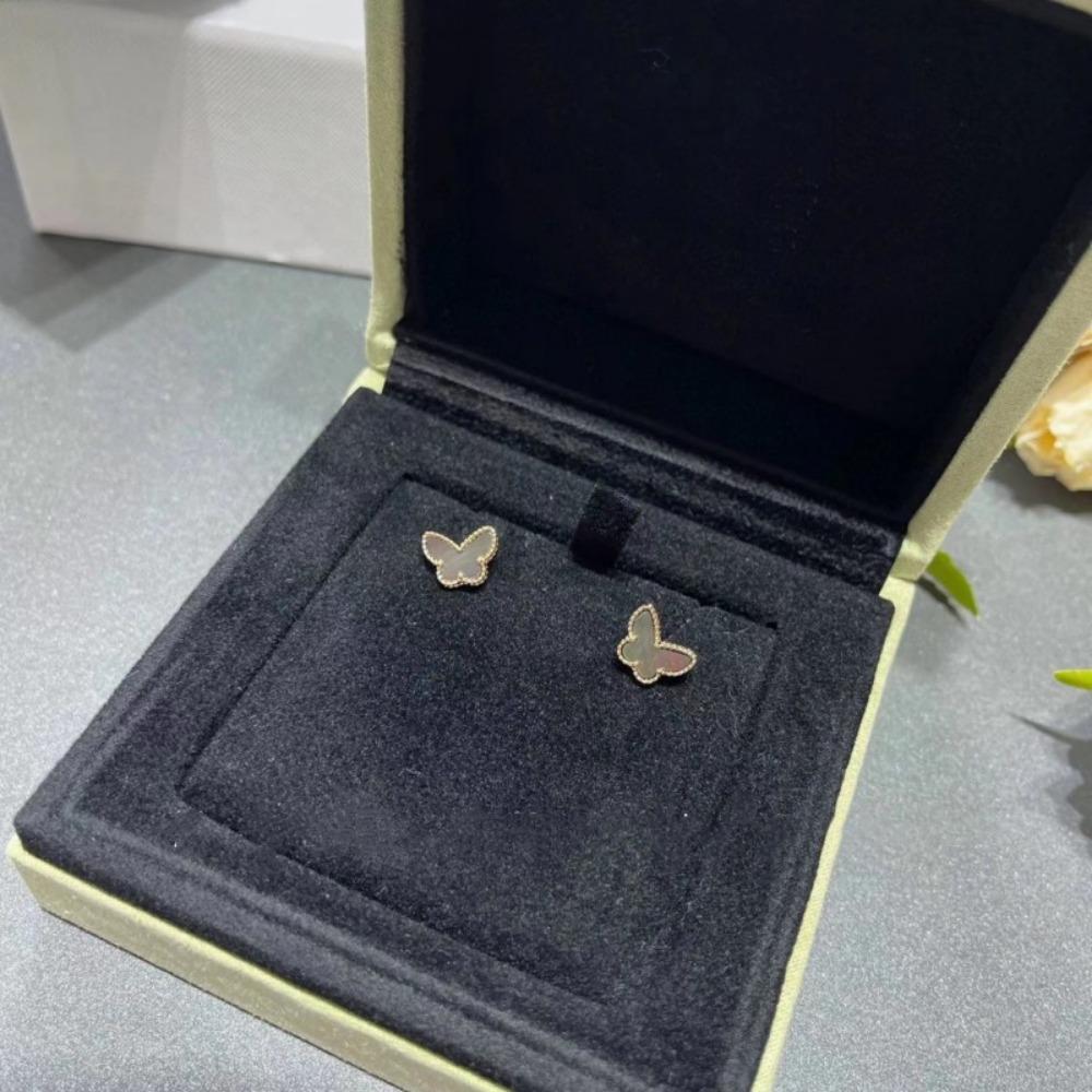 9mm Keturlapio dobilės Mini Auskarai Raudonas Juodas Agatas Baltas Kriaukles Naujas Atvykimas Moteriški Auskarai