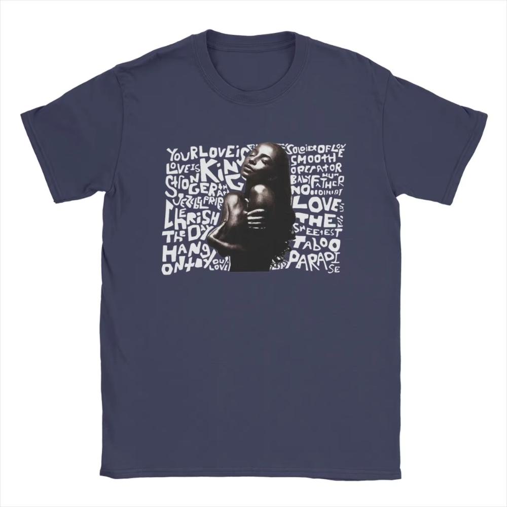 Sades Adu Printed T-Shirts Men Women Unique Cotton Tee Shirt Round Collar Short Sleeve T Shirt Tops