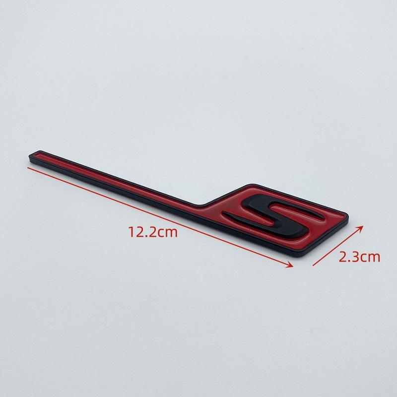 Emblemat Odznaka S ABS Naklejki na Bagażnik Samochodu Dla S E63S C63S GLC63S GLE63S GLS63S GTS GT43S GTR GT53 GT50 CLA45S Srebrny żółty czarny