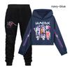 Kpop Dämonenjäger Mädchen Baumwoll Freizeitset Mit Langarm Hoodie Und Hose Für Alter 110-170cm