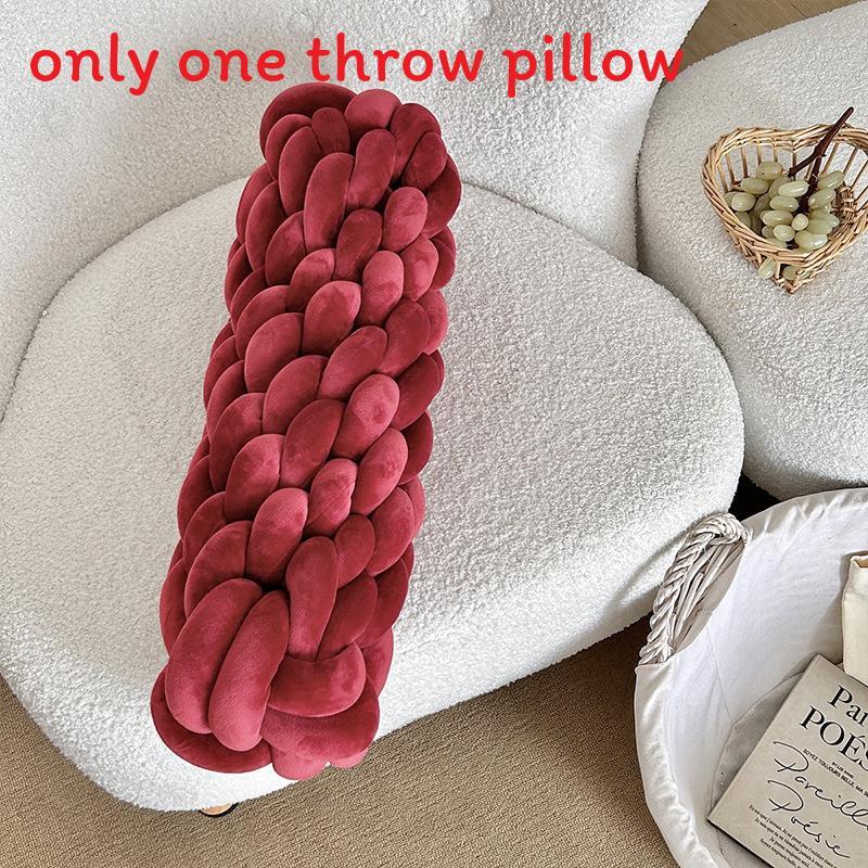 Nordic Linen Braided Couch Cushion With Soft Pp Cotton For Bedroom And Sofa Accent