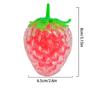 Simulated Strawberry Pinch Music Release Ball Color Bead Fruit Stress Relief Slow Rebound Toy