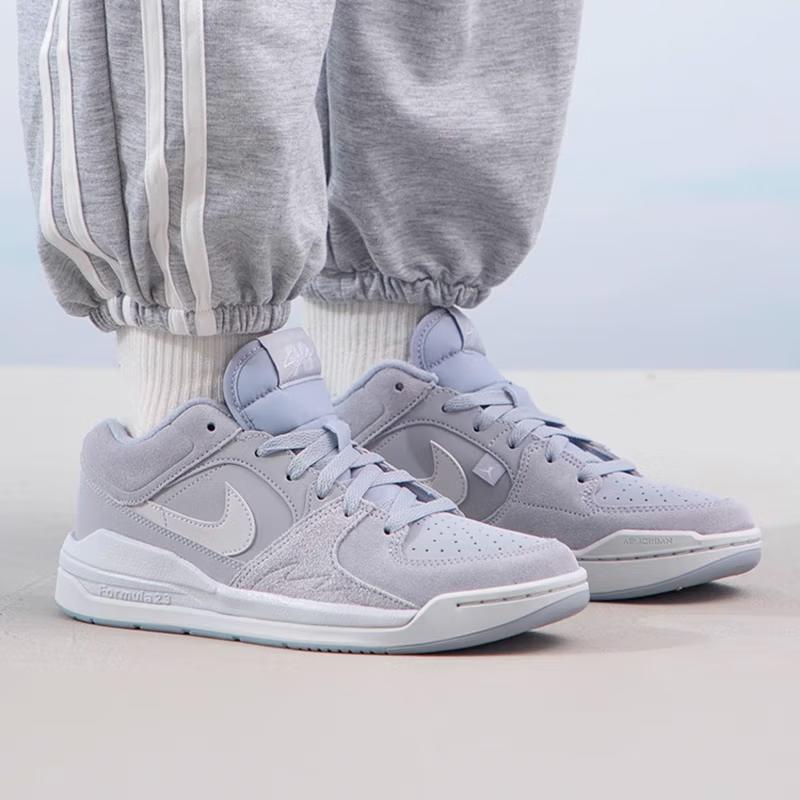 Air Jordan Stadium 90 GS Wolf Grey Kids Sneakers Photon-Dust White Neutral-Grey HF6014-002