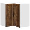 Corner Kitchen Wall Cabinet, Lucca, Smoked Oak