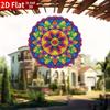 25.4cm Classic Stainless Steel Mandala Wind Spinner – Elegant Handcrafted Garden Decor for Indoor/Outdoor Use, Holiday Ornament for Halloween