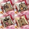 Animal Cartoon Companion Capybara Cushion Cover Anti-dustmite Pillowcase Invisible Zipper Silky Short Plush Sofa Cushion Cover