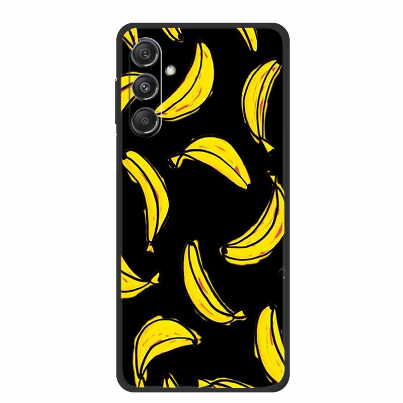 Black Silicone Case For Samsung Galaxy M17 5G Case Cartoon Cat Soft Back Cover For Samsung M17 2025 Case M 17 Shockproof Coque