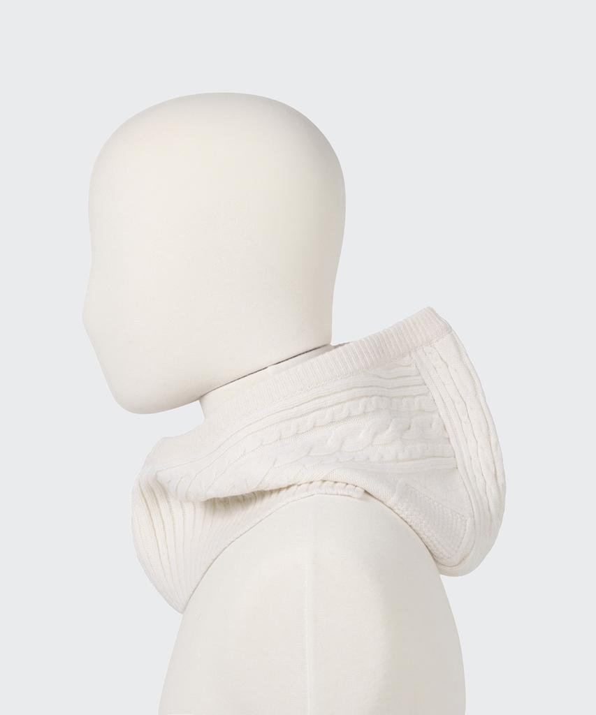 MUSINSA STANDARD Lambswool Cable Knit Balaclava [Ivory]