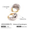 Youthway High Quality Elegant Luxury Stainless Steel Smooth Dome Hollow Drop Earrings Fashion Waterproof Women Jewelry New