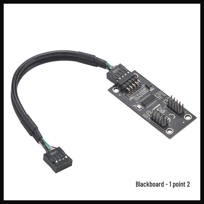 Motherboard USB 1-to-2 DuPont Adapter, 9-Pin To Dual 9-Pin USB 2.0 Interface, In Stock