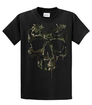 Army Military Camoflauge Skull T-Shirt Skeleton Special Operations War Skeleton