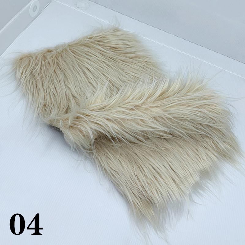 25x45cm DIY Handmade Home Decoration Cosplay Fabric 8cm Pile Faux Fur Fabric For Patchwork