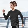Women's Quick-Dry Long-Sleeve Running Shirt, Autumn/Winter Outdoor Loose Top for Fitness and Mountaineering
