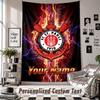 Wall Hanging Tapestry With Custom Name & Text, FC St. Pauli Decorative Tapestry For Bedroom