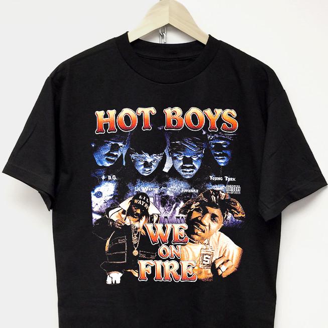 Hot Boys Vtg 90s Rap Tee Hip Hop Concert Tour Cash Money No Limit T-shirt Merch