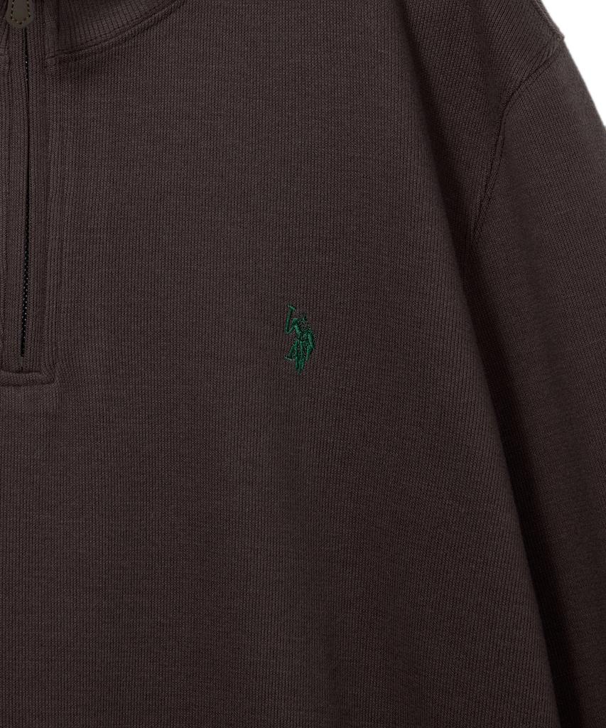 USPOLOASSN French Lip Half Neck_Brown