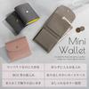 RafiCaro Women's Bifold Wallet, Compact, Fits Bills Without Folding, Mini, Soft Shrink Leather, Box-Shaped Coin Purse, Large Capacity, Simple, Adult,