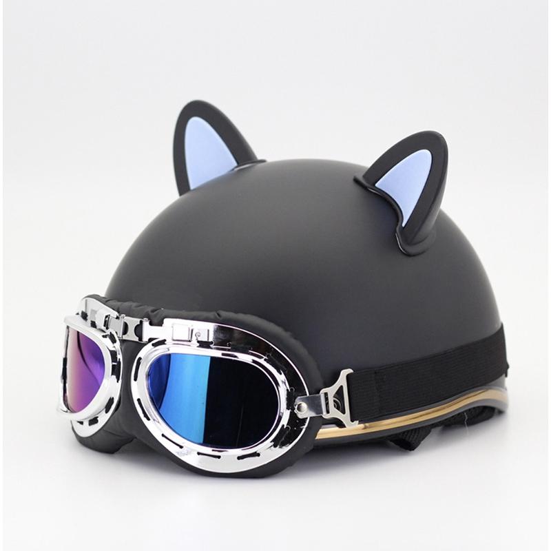 2Pcs Cat Ears Helmet Decoration Motorcycle Electric Stickers Decor Cute Multicolor Motorcycle Helmets Accessories Universal