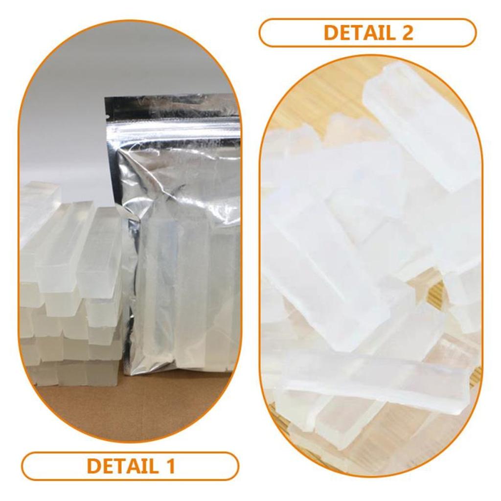 Beutel Klare Glycerinseifenbasis Bio-Seifenherstellung 250 g DIY Handgemachte vegane Seife Schmelzguss-Seifenbasis