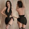 Sexy Underwear Women's Onesie Open Gear Free-to-take Secretary Suit Hip Skirt Uniform