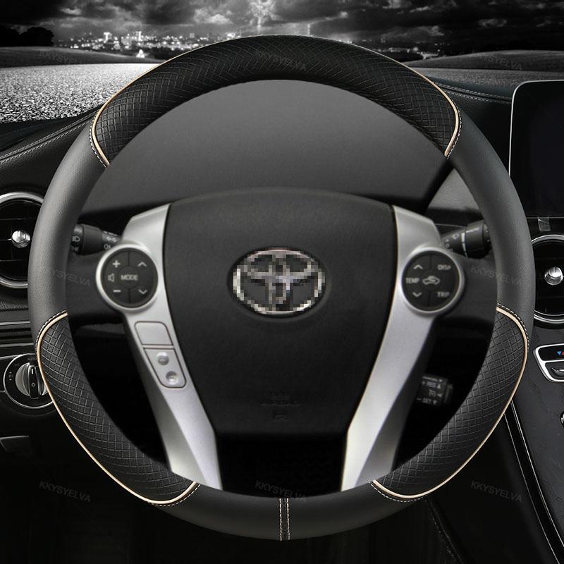 For Toyota Prius 30 20 V Prius C Plus Plug-in Prime XW10 XW20 XW30 XW50 2001~ Car Steering Wheel Cover Auto Accessories