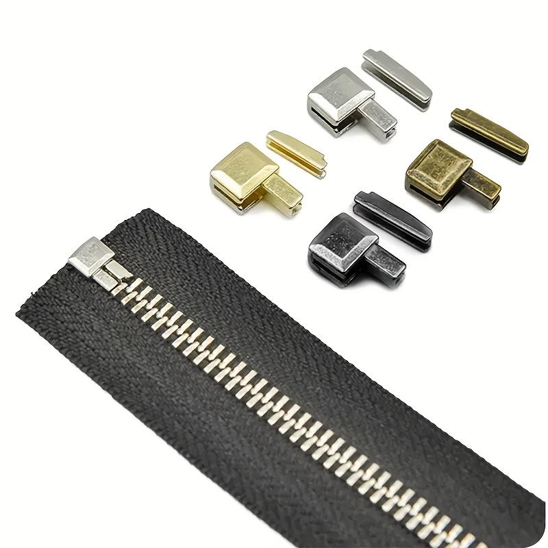 3 /12Pairs 5# Zipper Repair Accessories Left And Right Plug Base Single Opening Zipper Repair Parts for Home Repair