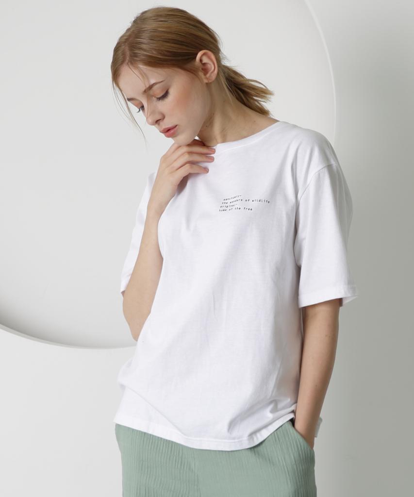Eoboneoseu Crocodile Short Sleeve T-Shirt [White]
