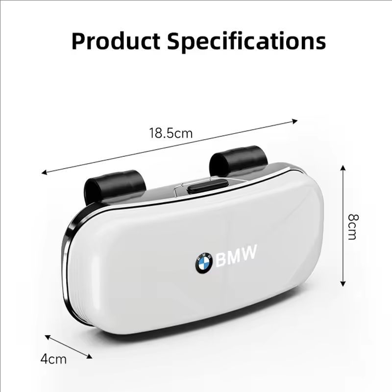 CTCE1 For BMW 1 2 3 4 5 6 7 Series X1 X2X3X4 X5 F48 E70 E90 E60 G30 G20 Press Switch Car Glasses Box Sun Visor Glasses Holder/ Sticker